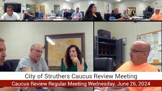 Struthers City Council Caucus Review Meeting [upl. by Ahtenak973]