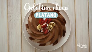 Gelatina choco plátano [upl. by Hollinger]