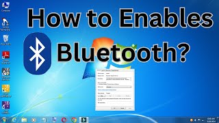 How to Enables Bluetooth in Windows 7 ComputerLaptop Full Setup [upl. by Eenehs317]