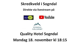 Skredkveld på Quality Hotel Sogndal 18 november 2024 [upl. by Issac]