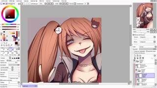 Danganronpa Junko Enoshima SpeedPaint [upl. by Lutim]