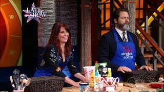 Smooshed Holiday Edition with Megan Mullally and Nick Offerman [upl. by Ileane]