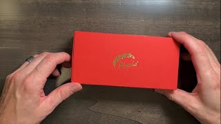 Here is the Stipula Etruria fountain pen with Wild Honey finish Unboxing and writing sample [upl. by Aisorbma]