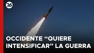 🚨 El uso de misiles ATACMS contra RUSIA evidencia que Occidente quotquiere intensificarquot la guerra [upl. by Annaor]