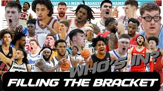 Bracketology Update Filling the Bracket to the NCAA Tournament headed into Saturday [upl. by Frodina]