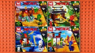 LEGO Ninjago sets Minifigures knockoff TENMA TM6202 [upl. by Killarney420]