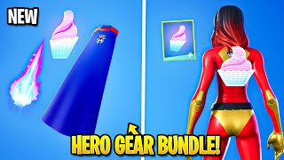 NEW Hero Gear Bundle Customizable Back Blings amp Pickaxes Fortnite Battle Royale [upl. by Arnelle]