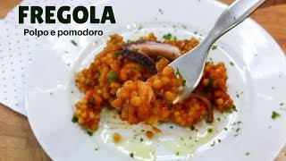 POLPO CON FREGOLA al POMODORO Ricetta Sarda facile RICETTE DI GABRI [upl. by Nykal]