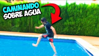 ¿LOGRAREMOS CAMINAR SOBRE EL AGUA  RETO EN PISCINA GIGANTE [upl. by Ecirb476]