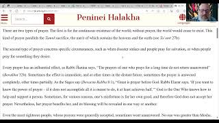 Peninei Halacha – the Effectiveness of Prayer [upl. by Aicital]