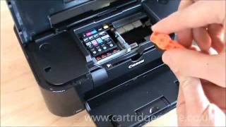 Canon Pixma IP4850 How to set up and install ink cartridges [upl. by Weigle292]