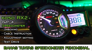 Speedometer Koso RX2 plus  Unboxing Cara pasang setting dan test Drive Part4 [upl. by Mollie447]