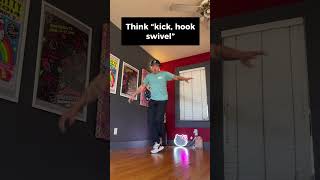 Learn the kick back swivel [upl. by Aroel]