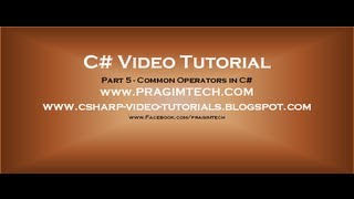 Part 5  C Tutorial  Common Operators in cavi [upl. by Carin]