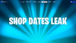 Fortnite Item Shop Return Dates were Leaked [upl. by Ahsinet187]