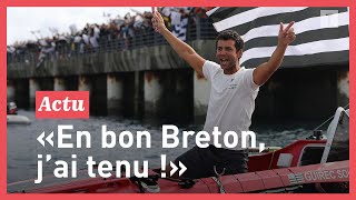 Après 107 jours de traversée de lAtlantique à la rame Guirec Soudée est de retour en Bretagne [upl. by Latoya]