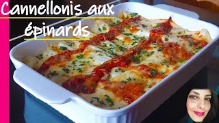 CANNELLONIS  MANICOTTI AUX ÉPINARDS PLAT RAMADHAN 2021 [upl. by Kowtko95]