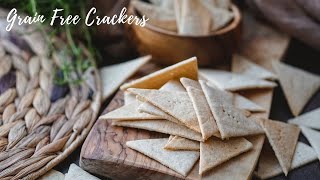 Grain Free Crackers With Cassava amp Tigernut Flour AIP Paleo Vegan Crackers [upl. by Sudderth]