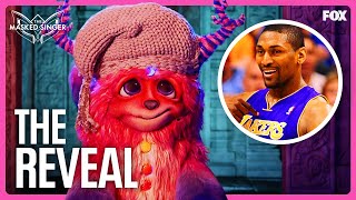 The Reveal Metta World Peace is Cuddle Monster  Season 10  The Masked Singer [upl. by Kittie]