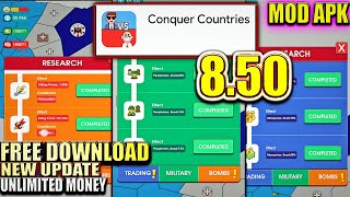 Conquer Countries 850 Mod Apk Unlimited Money  New Update 2024  Free Shopping [upl. by Anirat]