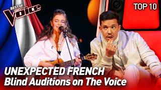 FRENCH songs in nonFrenchspeaking countries on The Voice  Top 10 [upl. by Engvall]