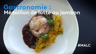 Gastronomie  médaillon de lotte au jambon [upl. by Nosae]