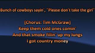 Post Malone ft Tim McGraw  Wrong Ones  Karaoke  Lyrics [upl. by Rahcir147]