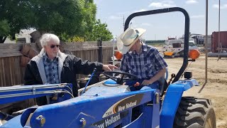 JJ drives a newhalland tc30 front loader tractor [upl. by Drisko]