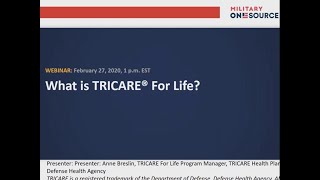 What is TRICARE for Life [upl. by Eeruhs]