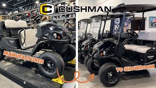 Cushman Hauler From Manufacturer to Our Showroom Floor  Dean Team Golf Carts [upl. by Ahtram102]