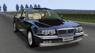 BMW 750iL E38 drive Links  Racer free game [upl. by Anoynek]