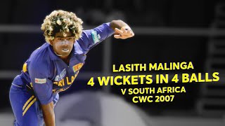 Lasith Malinga takes four wickets in four balls  CWC 2007 [upl. by Thrift]