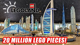 Tour of LEGOLAND Dubai Miniland – Burj Khalifa 17m55ft Tall [upl. by Eibbor]