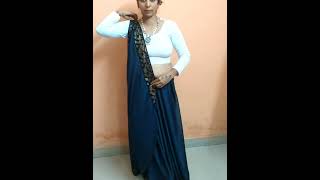 New Saree Draping Hack  New Hack For All Women and Girls  howtomakesareesareesareedraping [upl. by Raquel]