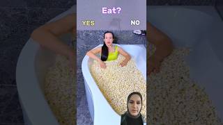 Bir küvet mısırımı yiyecek😱😱🤯🤯🤮 funny challenge food katebrush keşfet comedymısır [upl. by Filomena]