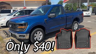 Cheapest WeatherTech mats for the ‘24 F150 [upl. by Alica696]