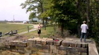 Scioto river jumpers just above the low head dam in circleville [upl. by Dituri506]