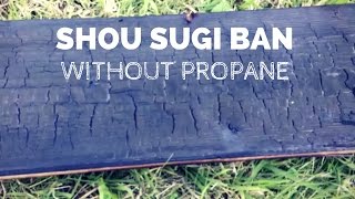 Shou Sugi Ban  WITHOUT Propane Burnt Wood Siding [upl. by Noxaj]