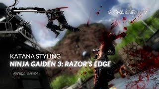 Ninja Gaiden 3 Razors Edge  Katana Styling [upl. by Nnaoj959]