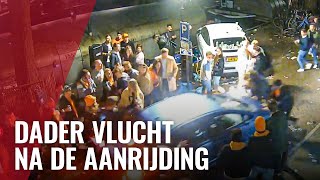 Automobilist rijdt in op feestvierders tijdens Koningsdag [upl. by Rma]