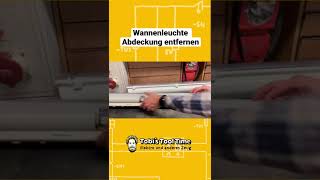 Abdeckung entfernen Wannenleuchte ⚡️ tipp leuchte lampe handwerker elektriker azubi tutorial [upl. by Lorine]