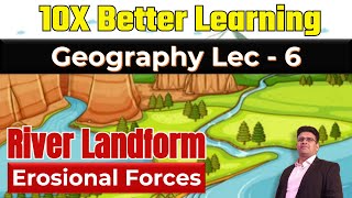 River Landform Part 2  Geography Lec 6  PANKAJ SINGH [upl. by Bamby818]