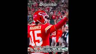 Bro glazing Patrick mahomes again💀 football americanfootball mahomes [upl. by Fitting]