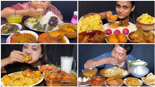 ASMR Eating Rice With Lobster🦞 Malai Curry Egg Curry Fish Jhaal Mutton Curry Chicken Do Pyaza [upl. by Levy]