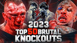 Top 50 Craziest Knockouts Of 2023  MMA Kickboxing amp Bare Knuckle Knockouts [upl. by Gerrie]