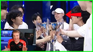 JANKOS Reacts To T1 REKKLES Winning Worlds 2024 [upl. by Adnylg]