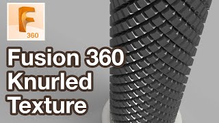 Knurled Texture Fusion 360 Tutorial [upl. by Aidekal]