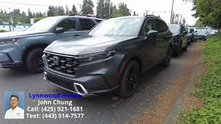 2024 Honda CR V Hybrid Sport Touring Meteorite Gray Metallic [upl. by Eizeerb]