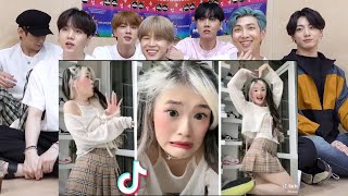 BTS REACTION Kika Kim XO Team TikTok Top [upl. by Kei]