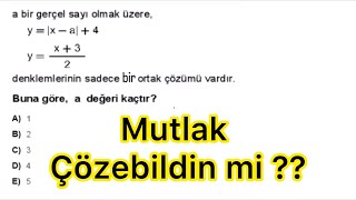 Mutlak Değer Problemi Çözümü İleri Seviye Matematik [upl. by Asyal915]